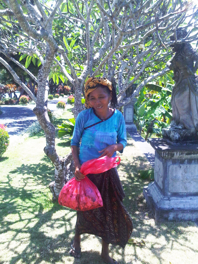 Nenek Pemungut Bunga Kamboja